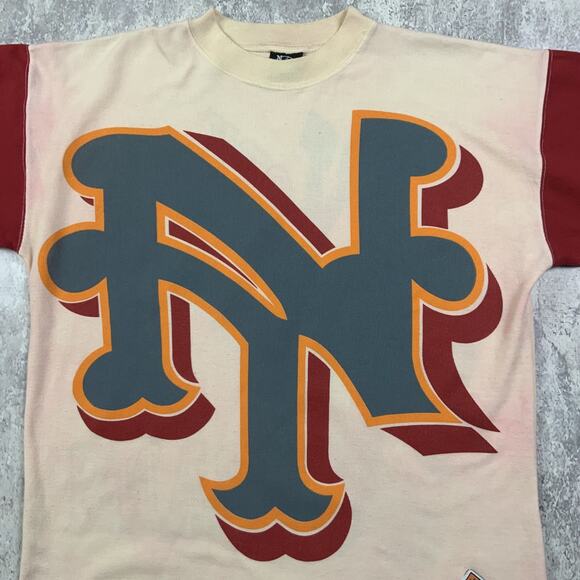 Vintage Underground Railroad New York Cubans Shirt Men Medium Beige Negro League - Picture 2 of 14